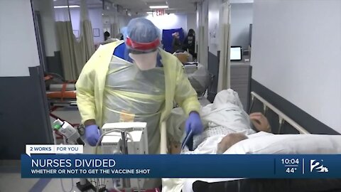 Oklahoma nurses divided on receiving COVID vaccine