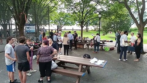 The @DIDNYC Potluck inside Roosevelt Park @VittoriaNYC 8/23/23