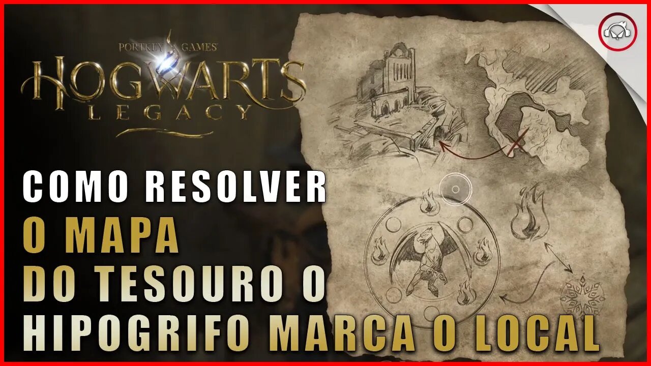 Hogwarts Legacy, Como resolver o mapa do tesouro O Hipogrifo Marca o Local | Super-Dica