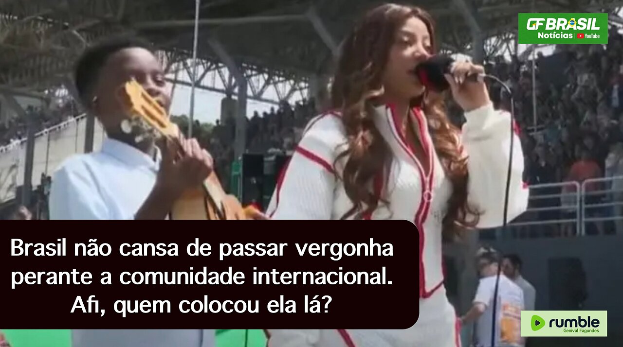 Brasil não cansa de passar vergonha perante a comunidade internacional. Afi, quem colocou ela lá?