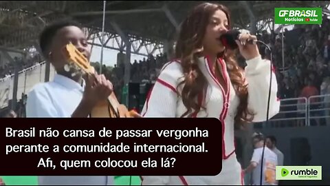 Brasil não cansa de passar vergonha perante a comunidade internacional. Afi, quem colocou ela lá?