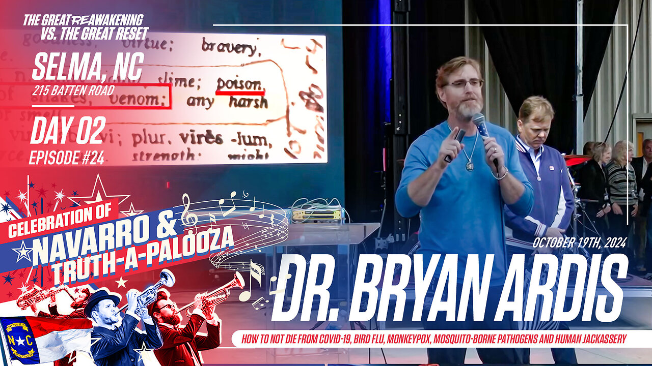 Doctor Bryan Ardis | Doctor Bryan Ardis Joins Clay Clark’s Selma, NC ReAwaken America Tour + Learn More At: www.TimeToFreeAmerica.com