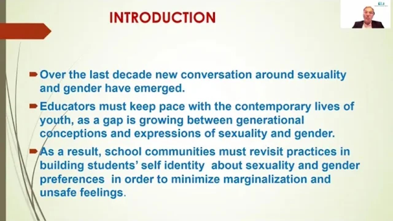 To BUILD student SEXUALITY and GENDER IDENTITIES - teachers must study student sexuality and gender