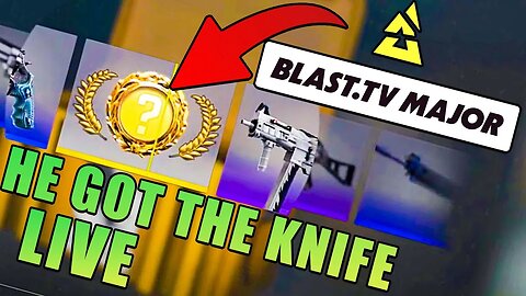 Random Guy Unboxes Knife At BLAST.TV CSGO Major