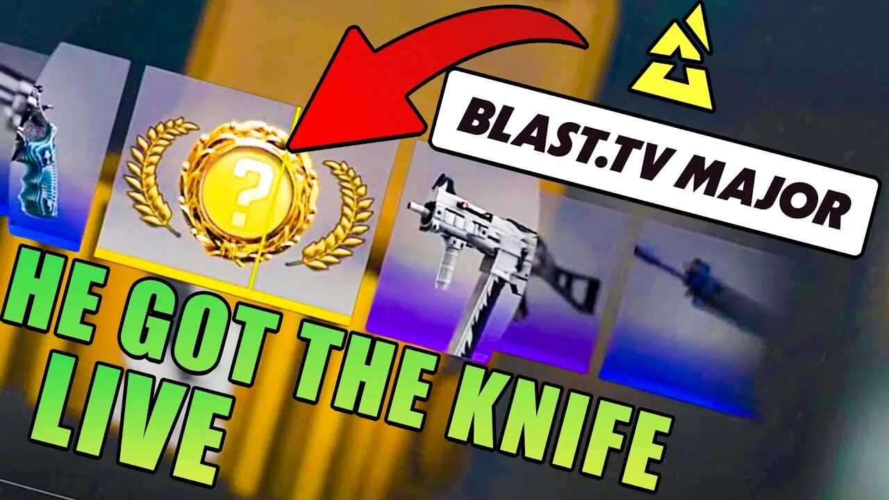 Random Guy Unboxes Knife At BLAST.TV CSGO Major