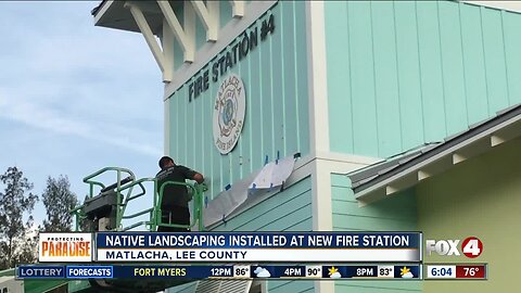 Naitive landscaping installed at new Matlacha fire station