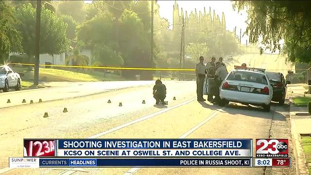 A shooting at College and Oswell leaves on man dead