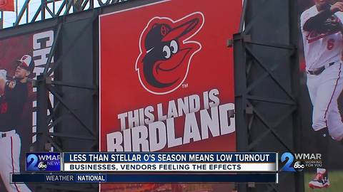 Tough season for the O's affecting fans, businesses