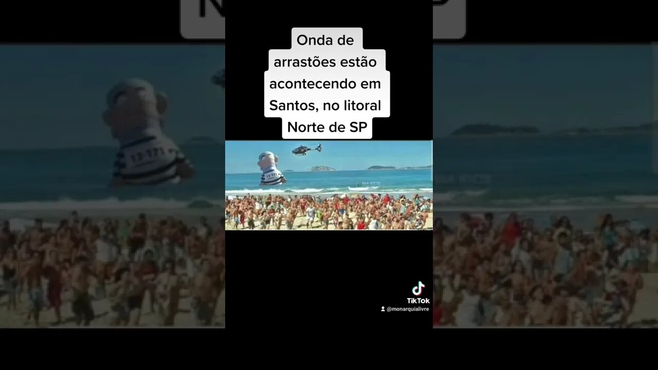 Onda de arrastões estão acontecendo em Santos, litoral norte de SP
