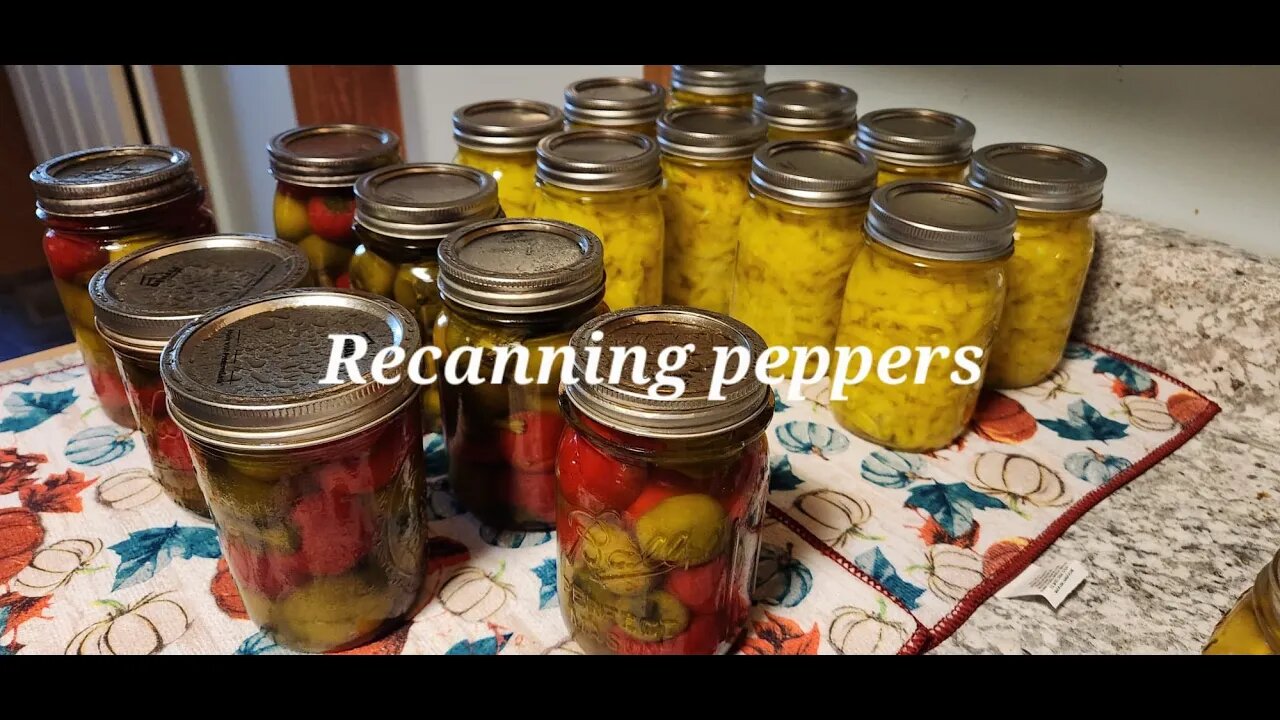 Recanning banana peppers and cherry peppers not USDA approved rebel canning