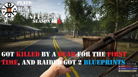 The Infected Gameplay S3AEP8 We Got Jumped By a Bear, and DIED, but we got 2 Blueprints!