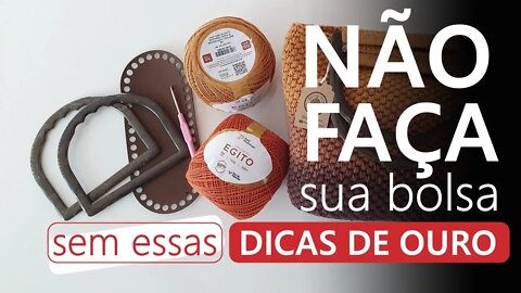 NÃO FAÇA sua bolsa sem essas DICAS DE OURO | Participe do desafio dos parceiros!