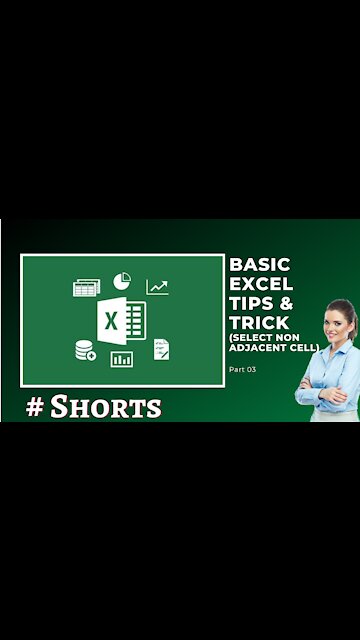 Basic Excel Tips Trick (Select Non Adjacent Cell) Part 3 #Excel #Learn