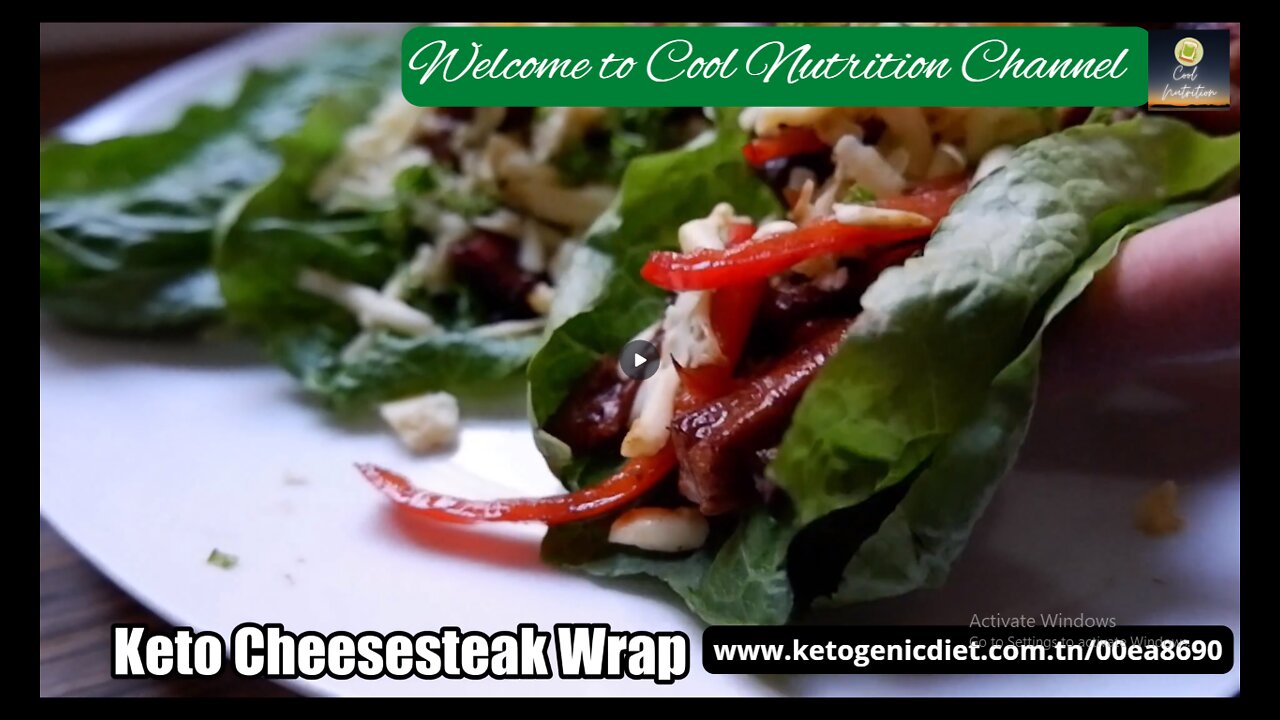 Keto Cheesesteak Wrap