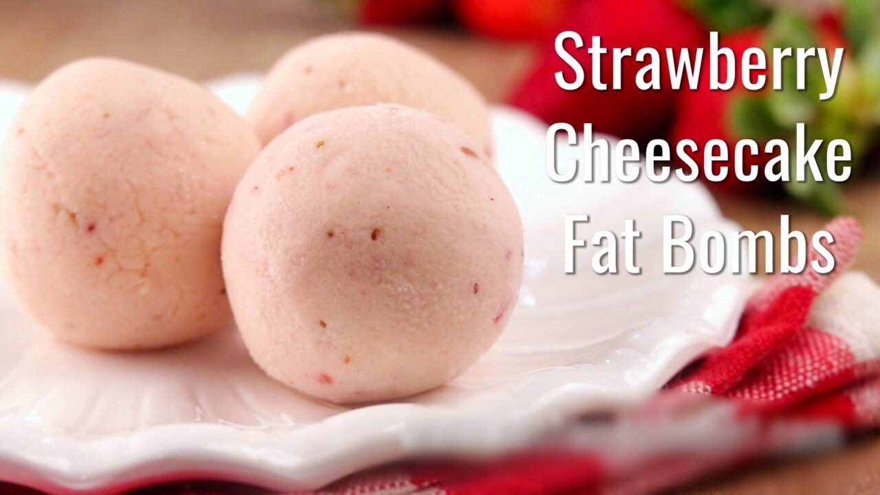 Keto Strawberry Cheesecake Fat Bombs For Weight Loss Part:1