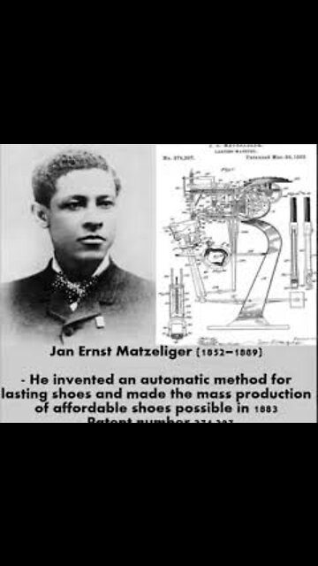 JAN ERNST MATZELIGER A SO CALLED BLACK MAN INVENTED THE AUTOMATIC SHOE MACHINE. Deuteronomy 7:6