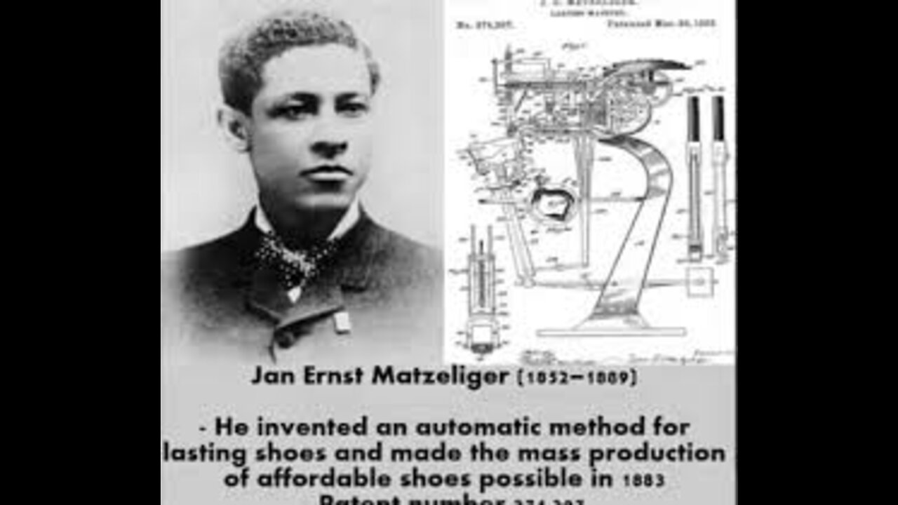 JAN ERNST MATZELIGER A SO CALLED BLACK MAN INVENTED THE AUTOMATIC SHOE MACHINE. Deuteronomy 7:6