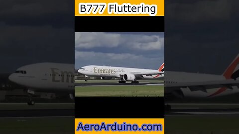 So Strong Wind Caused #Boeing B777 Fluttering #Aviation #Flying #AeroArduino