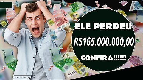 Por que Ele jogou fora R$165 milhoes de reais DA MEGA SENA DA VIRADA °°°????