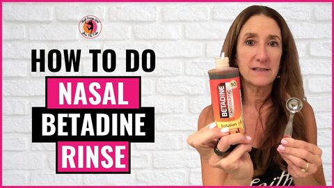 Nasal Betadine BETTER Than Hydrogen Peroxide