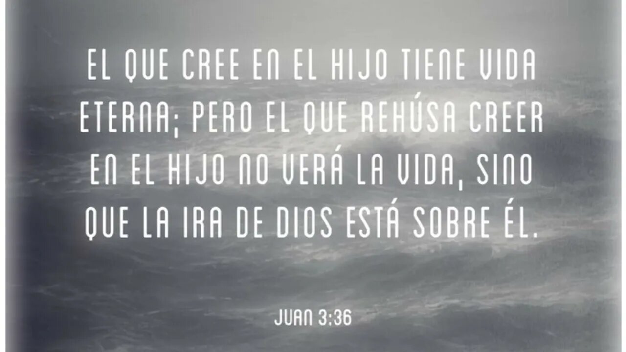 El que no cree en el Hijo, no vera la vida sino la ira de Dios sobre él #devocional