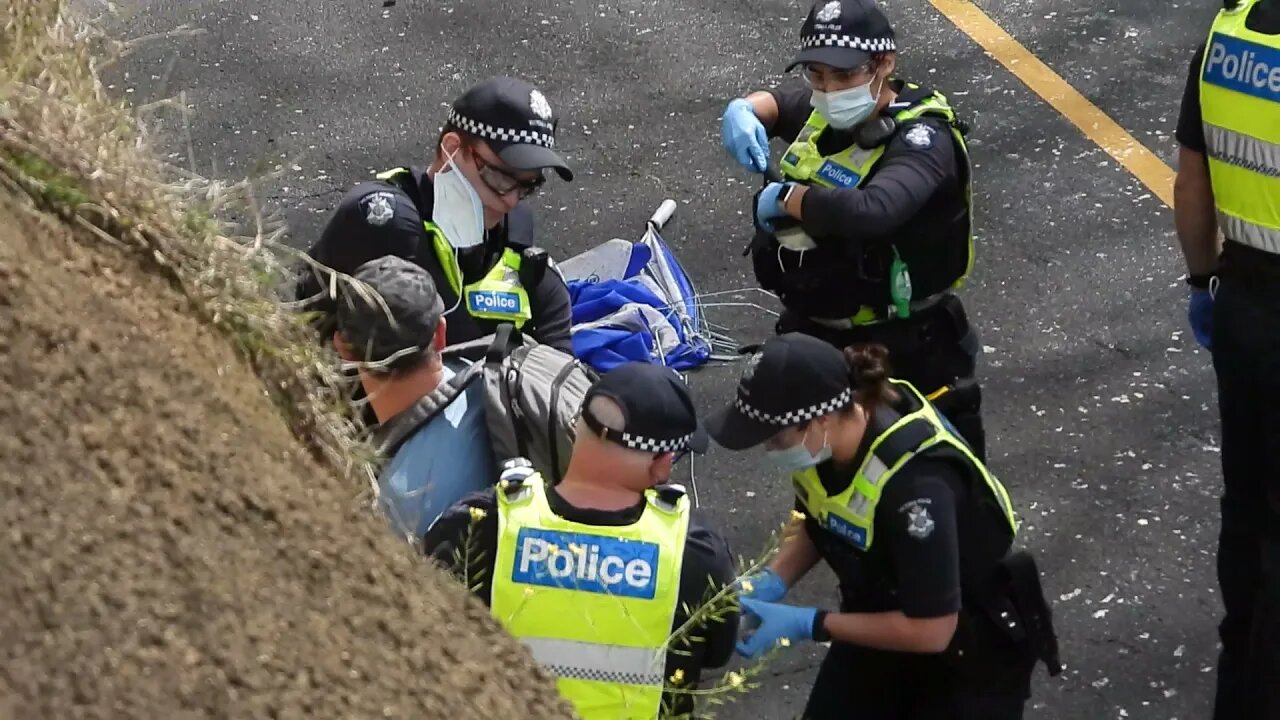 Under Arrest for Not Wearing a Mask? Burnley Street Richmond Australia 19/09/2021