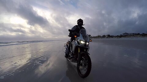 Honda Africa Twin, First Time on the Beach