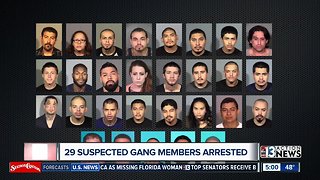 Vegas police: 29 alleged gang members arrested