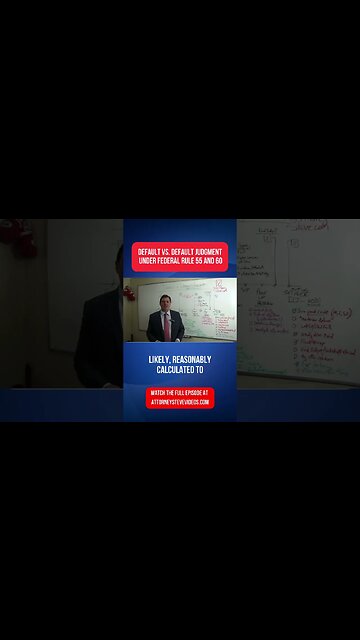 Entry of Default vs Default Judgment under Federal Rules