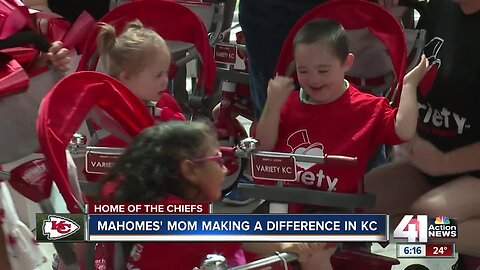 Mahomes' mom, Randi, makes a difference with Variety KC