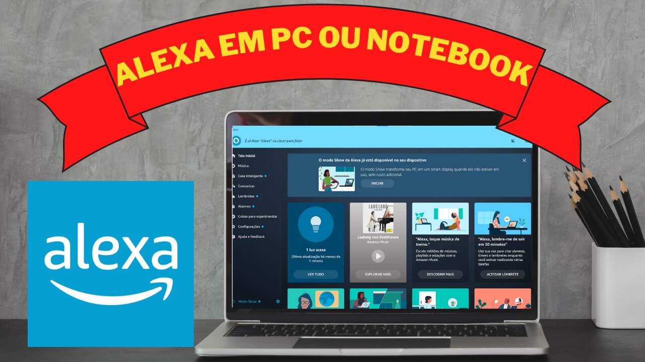 Como instalar alexa no notebook facil agora mesmo