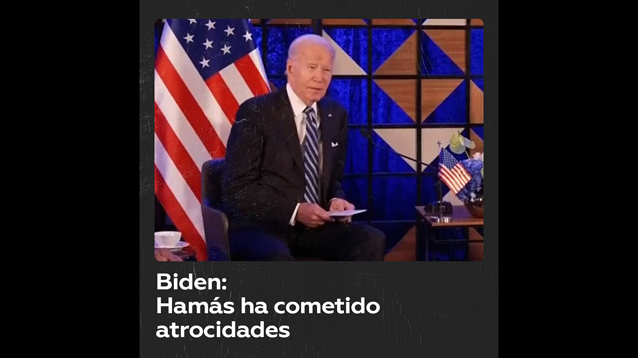Biden condena los ataques de Hamás en su llegada a Israel