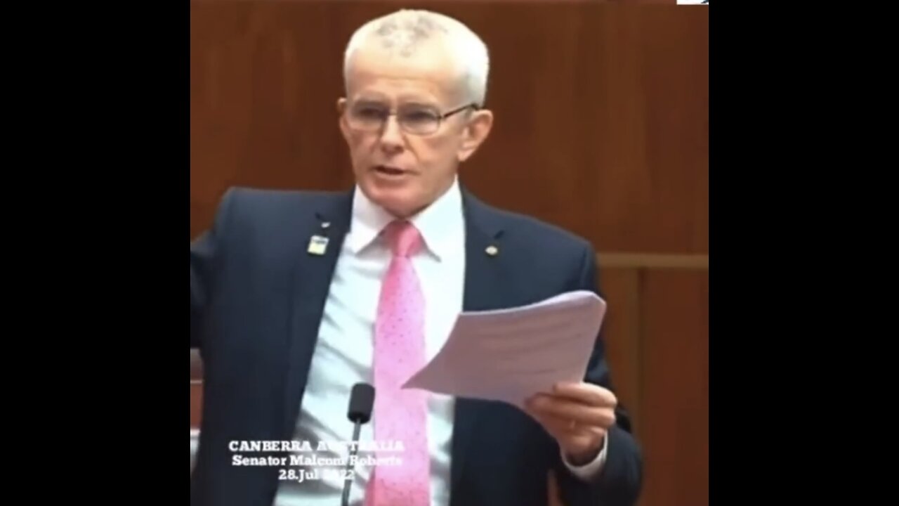 "It's Slavery" - Senator Malcolm Roberts Drops Great Reset Truth Bombs in the Face of Parliament