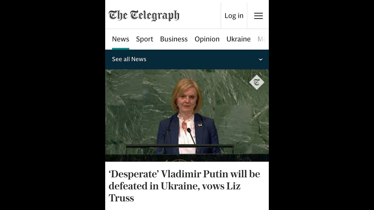 Zelensky's curse.... Liz Truss RESIGNS