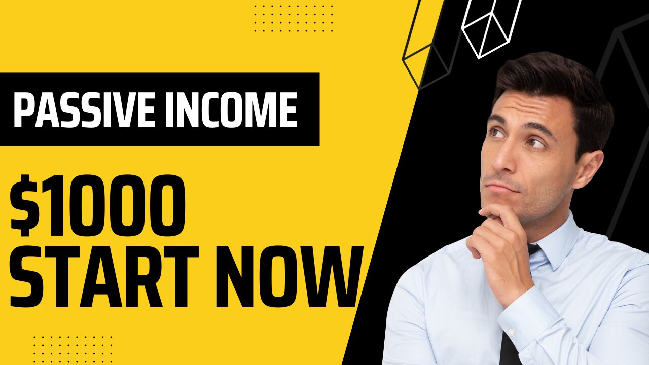 DO THIS! Passive Income 101: Turn $1000 into a Money Making MACHINE