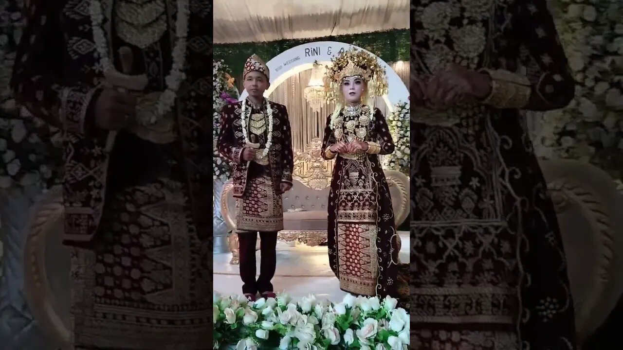 Pengantin Busana Adat Palembang - Sumatera Selatan - Indonesia #shortvideo #shorts #short