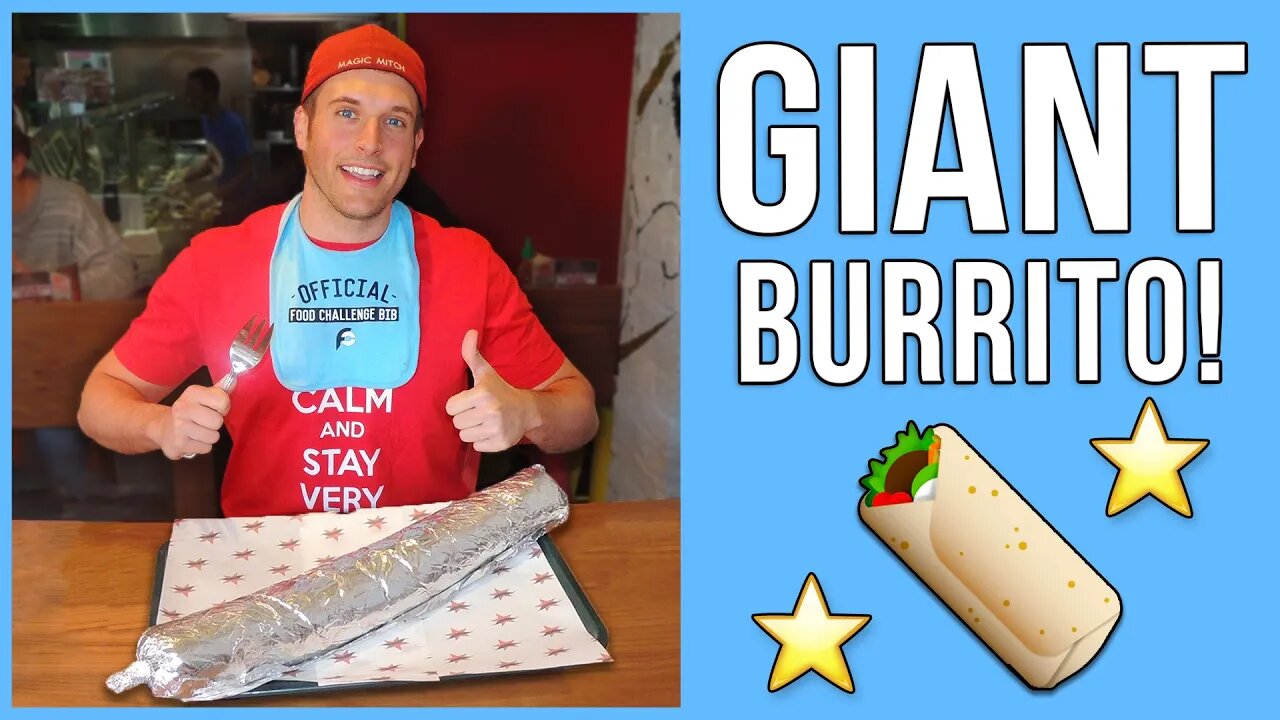 CAN I EAT THIS BIG BURRITO CHALLENGE IN 10 MINUTES?!?!