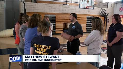 Attica Middle School teachers train for active shooting drill