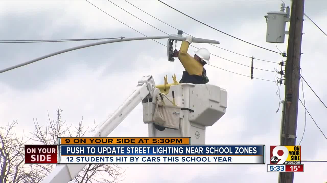 Push to upgrade street lighting in school zones