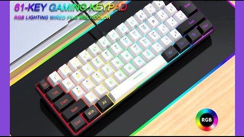 Snpurdiri 60% Wired Gaming Keyboard