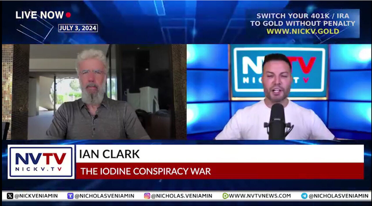 Ian Clark Discusses The Iodine War Conspiracy with Nicholas Veniamin