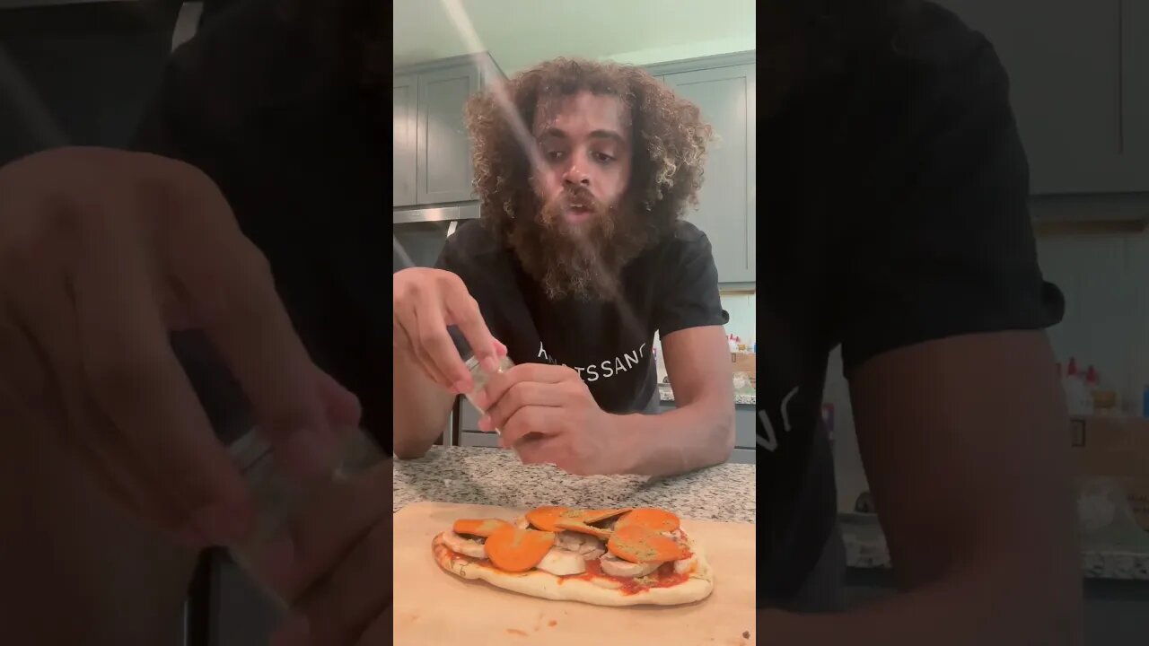 Making Naan Bread Plant Based Pizza Live with Rock Mercury