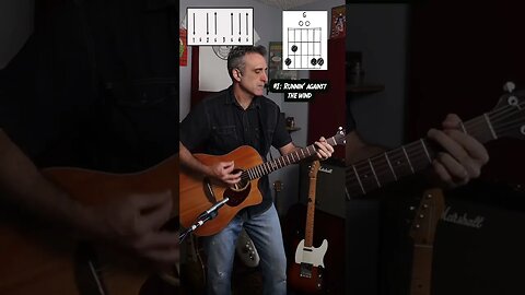 Improve your rhythm guitar skills with these 3 Bob Seger tunes! #shorts