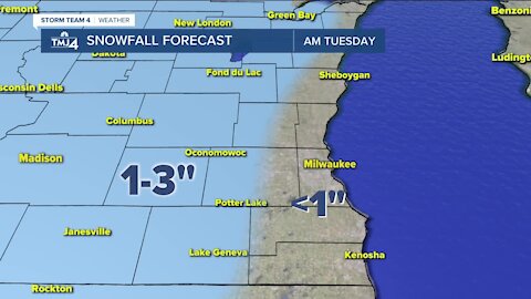 Snow in the morning will shift to rain by afternoon