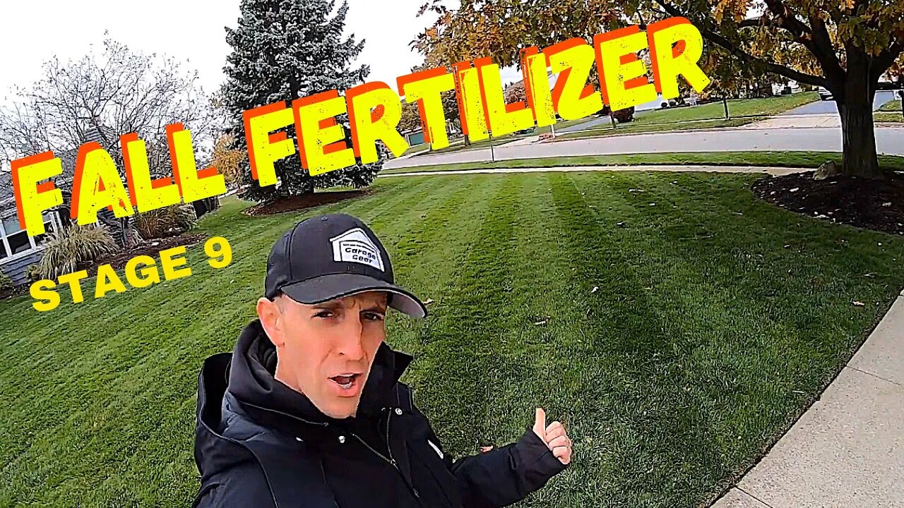 LAWN FERTILIZING PROGRAM STAGE 9 - Final Fall Fertilizer Application Of The Season. WINTERIZER?