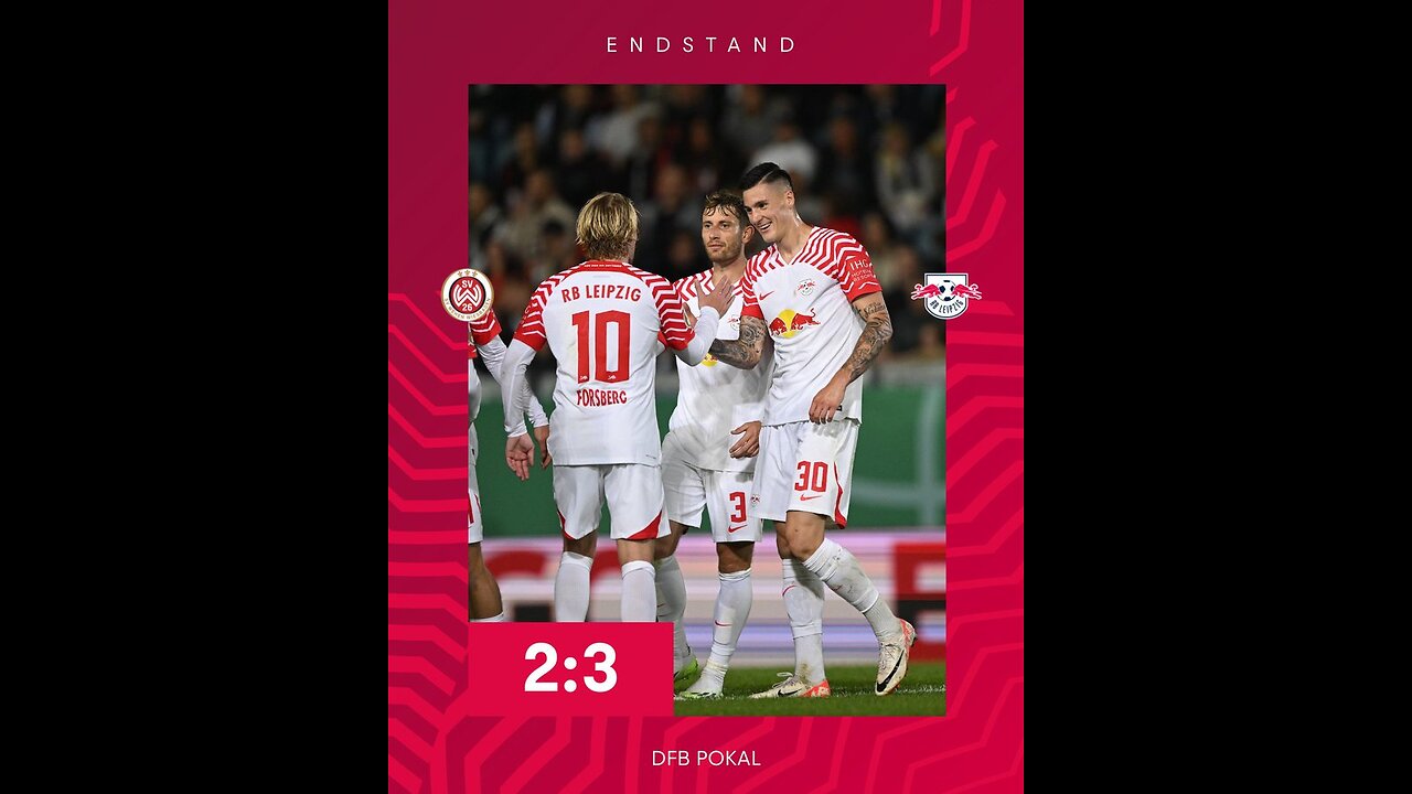 HIGHLIGHTS l Rb Leipzig vs Wehen Wiesbaden (3-2)