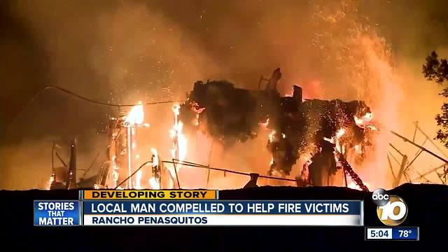 Local man driven to help families who lost everything in fires