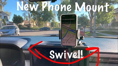 Awesome New Swivel Phone Mount Maverick Mod (or any other car). Andobil