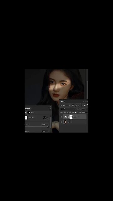 Adobe Photoshop Tutorial Perspective ( Light Beam Effect Portrait using Photoshop ) #shorts