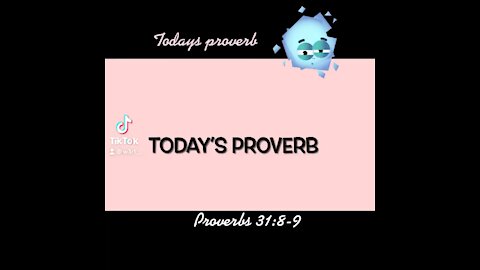 Today’s Proverb